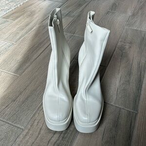 Zara platform heeled boots